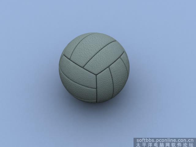 用3dsmax制作高仿真排球實例