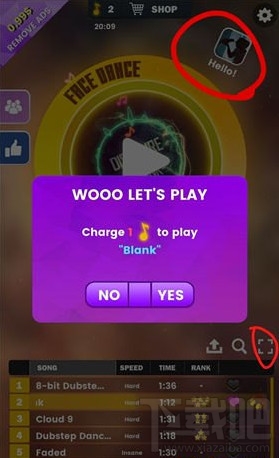 facedance怎么選歌?facedance不能選歌的原因