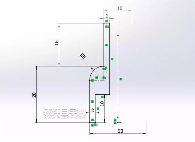 SolidWorks拉伸凸臺切除和圓角建模練習