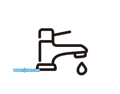 CDRX8繪制水龍頭簡筆畫教程