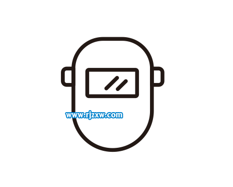 CDRX8繪制電焊面具簡筆畫教程