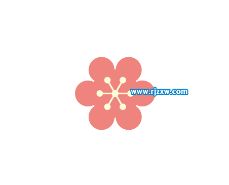 CDRX8變換旋轉(zhuǎn)制作櫻花圖形