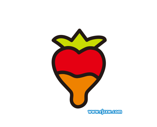 CDR智能填充繪制草莓簡(jiǎn)筆畫(huà)教程