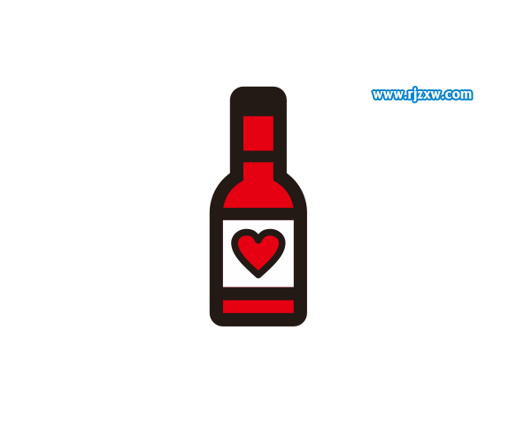 CDRX8繪制紅酒瓶簡筆畫教程