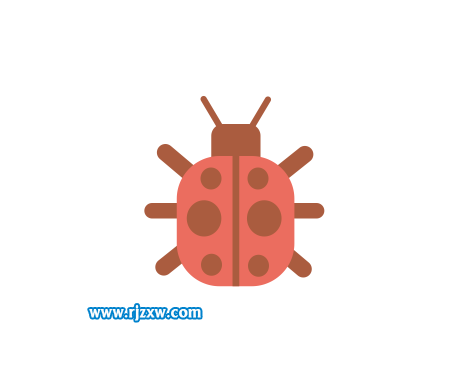 利用CDR矩形工具繪制昆蟲簡筆畫