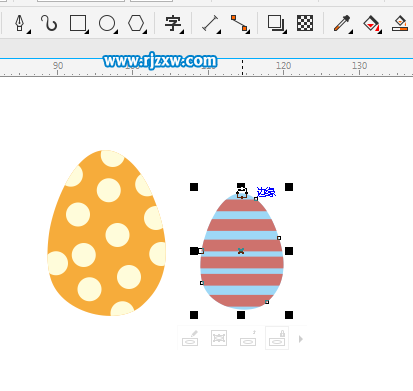 用CDR繪制彩蛋簡筆畫的方法