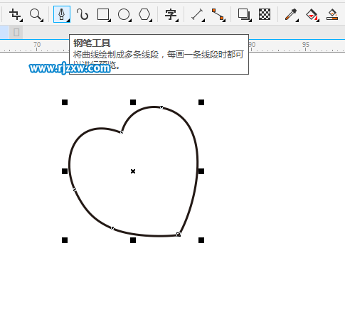 利用CDR旋轉復制做三合葉圖案
