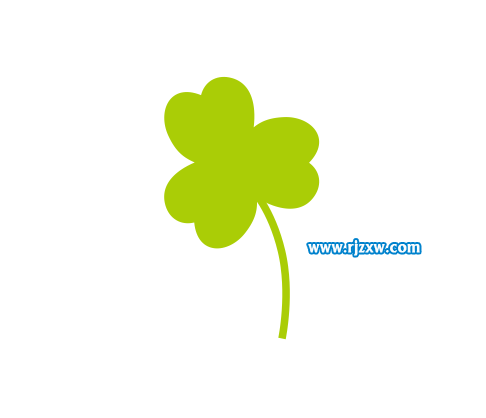 利用CDR旋轉復制做三合葉圖案