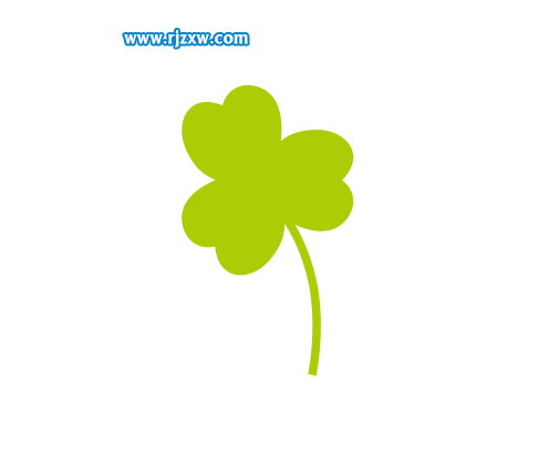 利用CDR旋轉復制做三合葉圖案