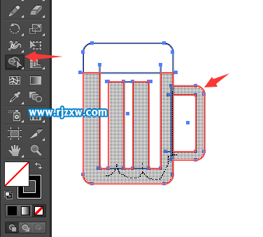 怎么用AI畫出奶茶杯子圖標