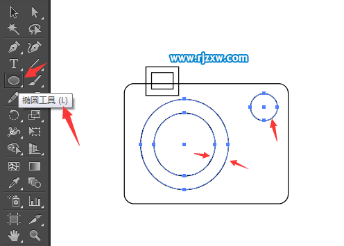 簡筆畫相機怎么用AI畫出來