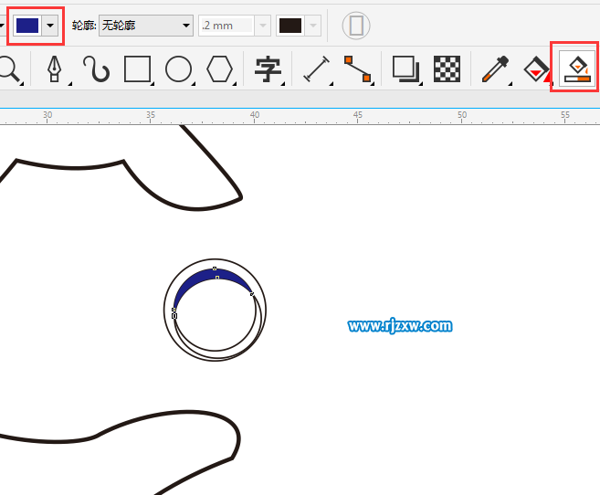 CDRX8制作手形主題的MONEY標志教程