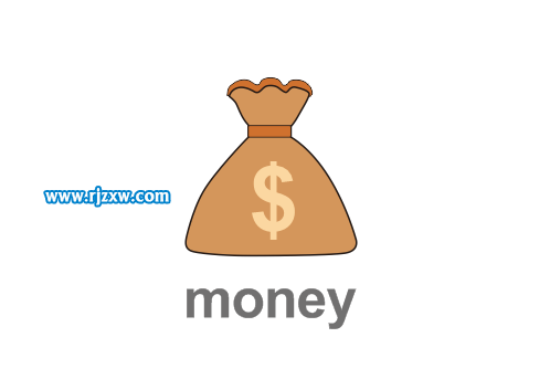 CDRX8制作錢(qián)袋標(biāo)志的方法