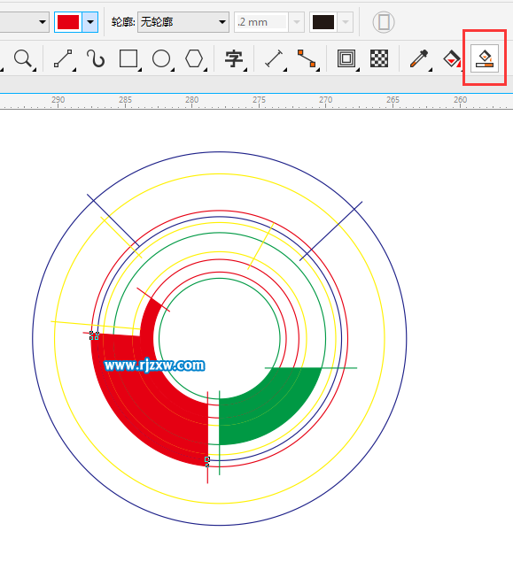 CDRX8制作360度旋轉標志的方法