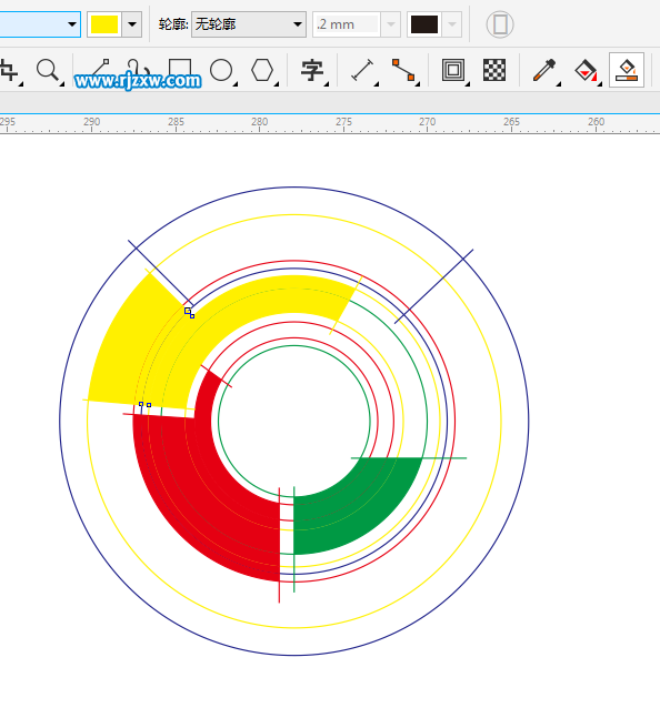 CDRX8制作360度旋轉標志的方法