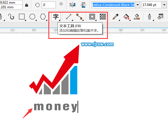 CDRX8制作股票上漲圖標(biāo)設(shè)計(jì)教程
