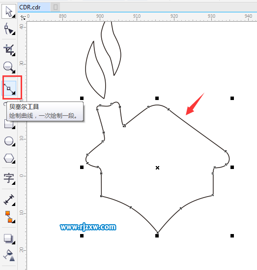 CDR繪制一個環保主題的房子圖標