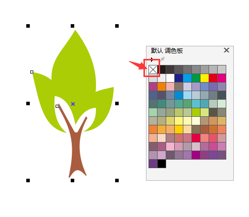 CDRX7設計小樹簡筆畫教程