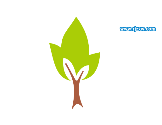 CDRX7設計小樹簡筆畫教程