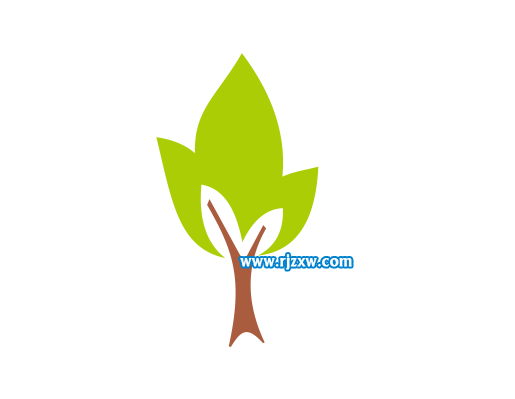 CDRX7設計小樹簡筆畫教程