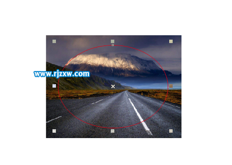 CDR怎么把圖片變成橢圓形的效果