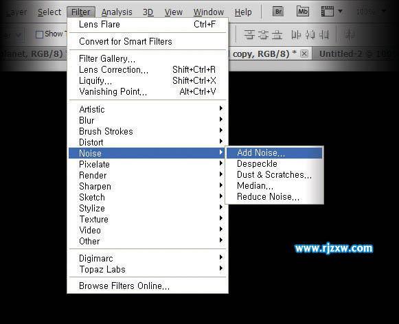 ps巖石字體效果