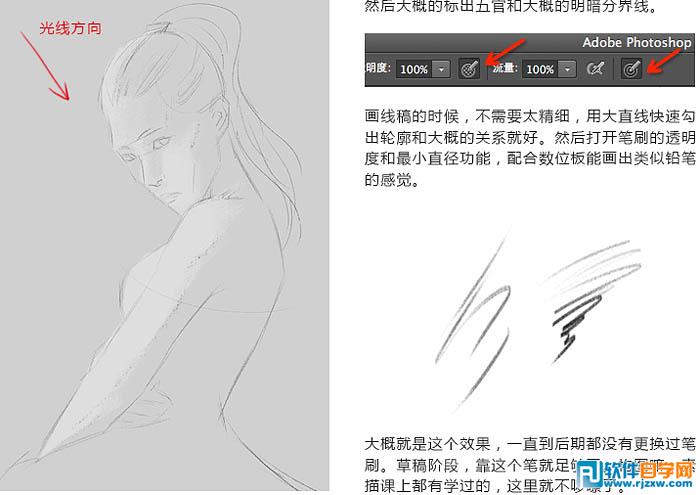 手繪神采飛揚的PS時尚美女