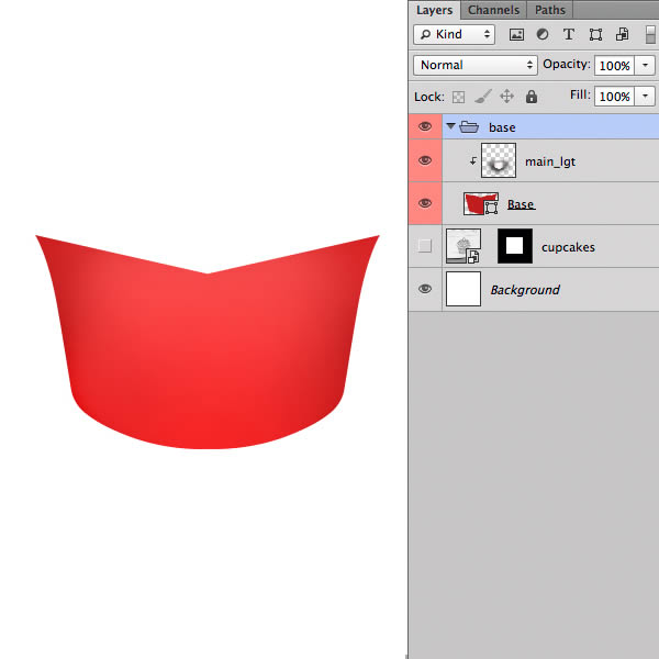 PS繪制奶油蛋糕