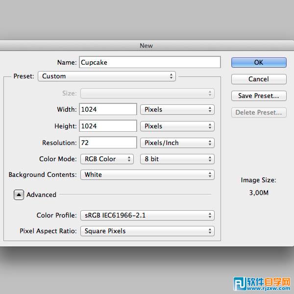 PS繪制奶油蛋糕