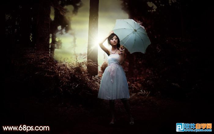 ps逆光人像處理