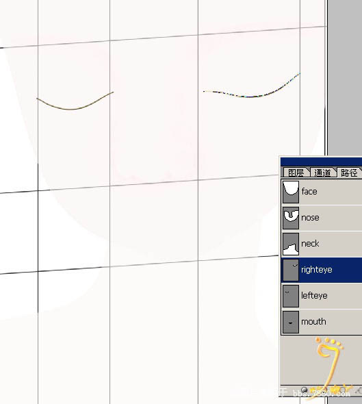PS手繪 可愛的小女孩卡通圖片