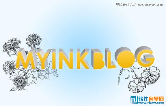 ai制作雙層立體字教程