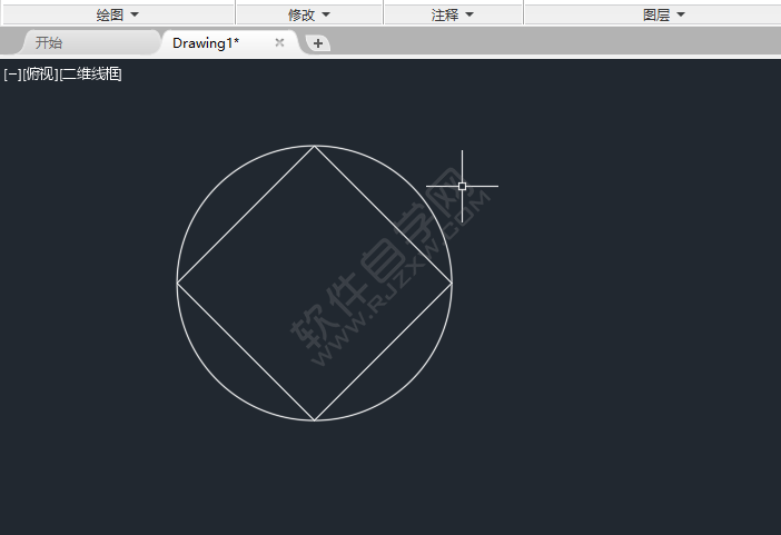 cad中怎么找到象限點