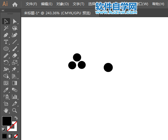 ai制作鐵人三項標識的方法與步驟
