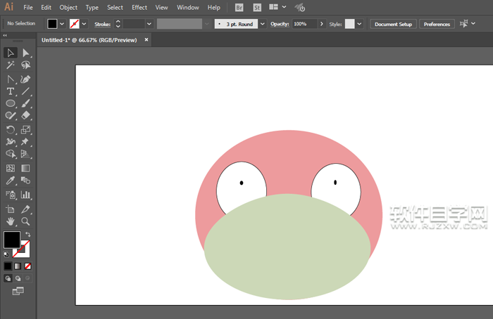 ai怎么畫呆呆獸的角色