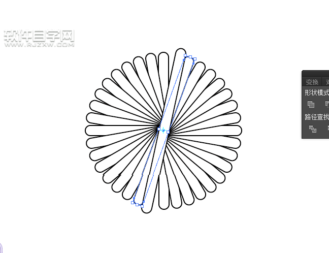 ai怎樣畫向日葵花朵