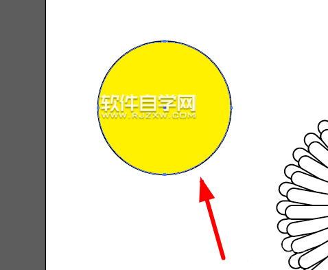 ai怎樣畫向日葵花朵