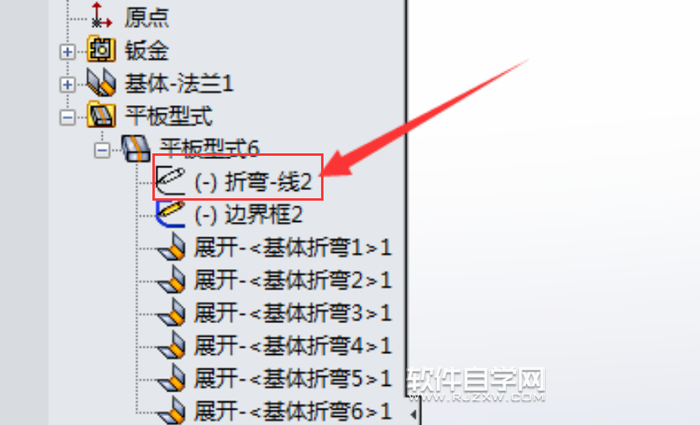 solidworks鈑金折彎線顯示出來的方法