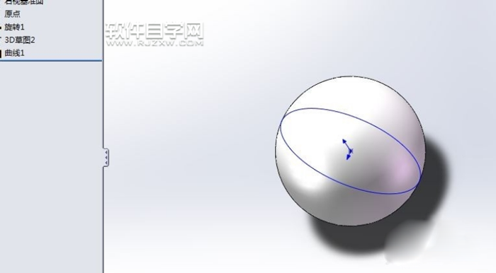 solidworks曲線投影怎么使用