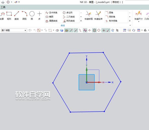 UG10多邊形怎么畫呢？