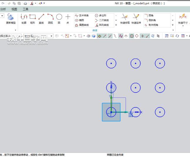 UG10怎么陣列曲線呢？