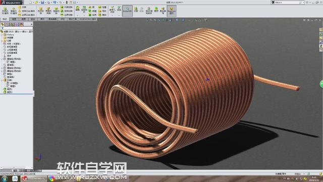 solidworks多層線圈怎么繪制？