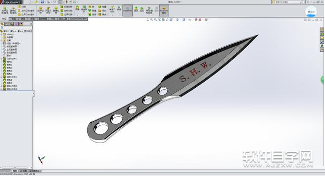 SolidWorks小刀怎么建模