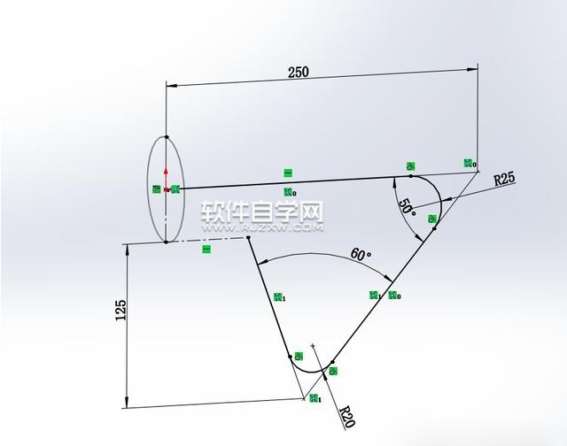solidworks曲面玻璃管的繪制方法