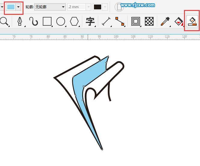 CDRX8制作翻書主題LOGO設計