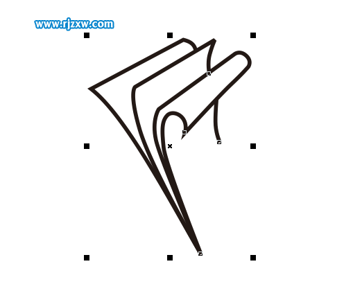 CDRX8制作翻書主題LOGO設計