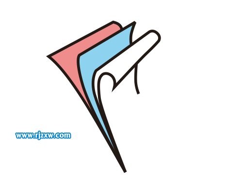 CDRX8制作翻書主題LOGO設計