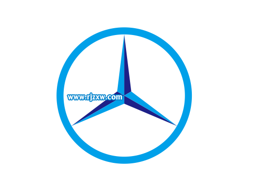 CDRX8設計奔馳標志LOGO教程