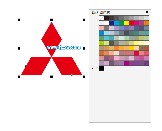 CDRX8制作三凌汽車標(biāo)志教程