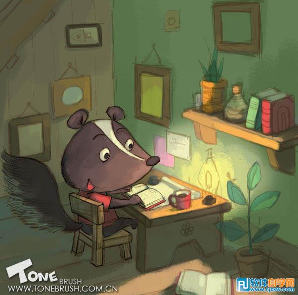 PS手繪卡通老鼠